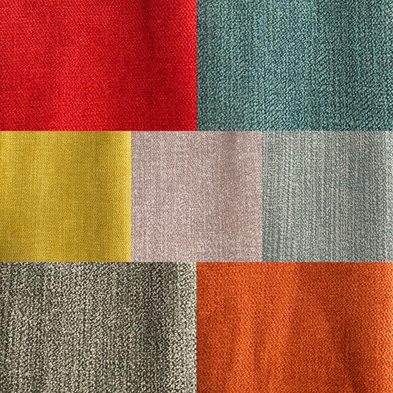 New Furnishing Fabric Chenille Material In Orange Perfect For Sofas Curtains 